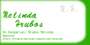 melinda hrubos business card